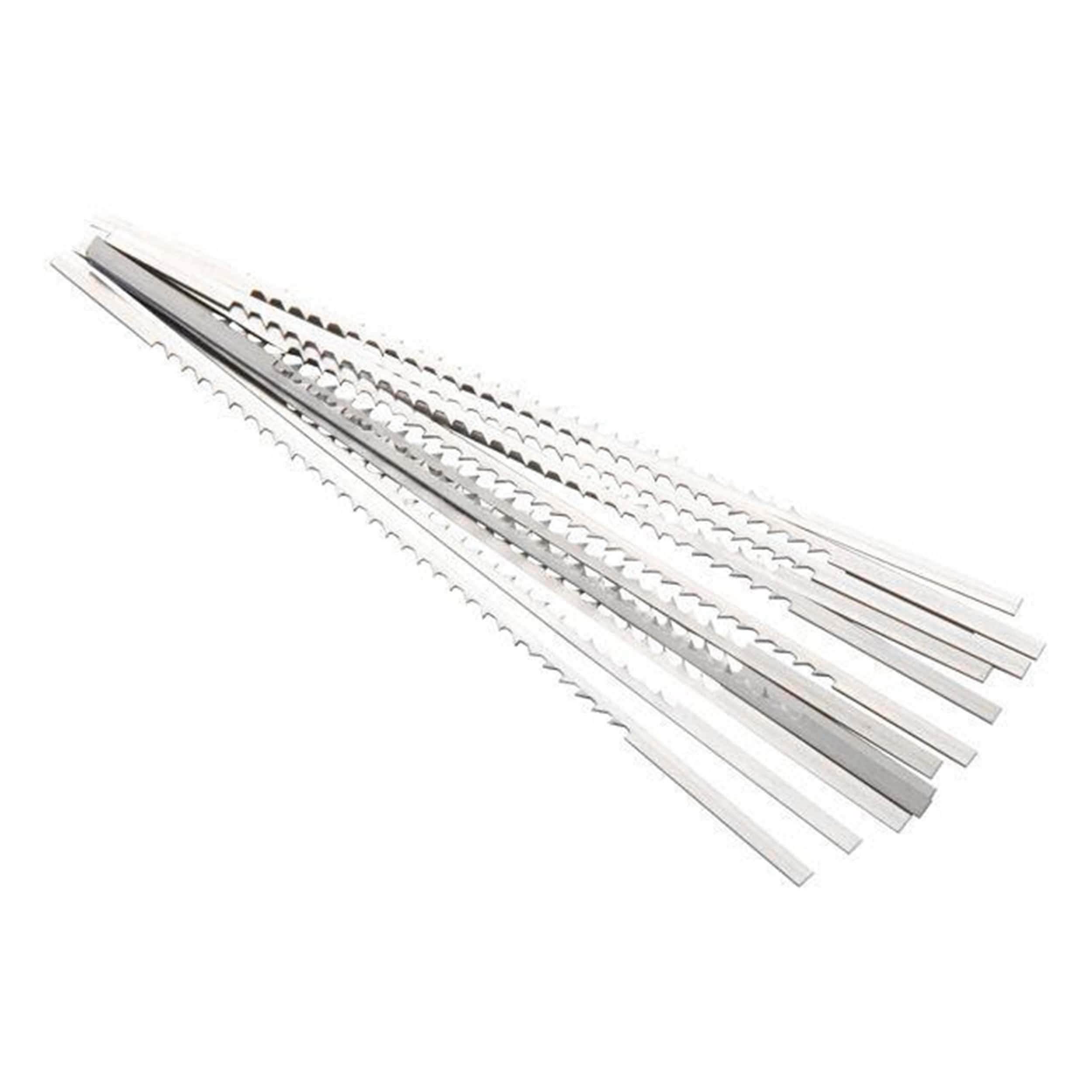 Reverse Tooth Scroll Saw Blade .017" x .047" x #7R x 11.5/8 TPI, 12 Pack