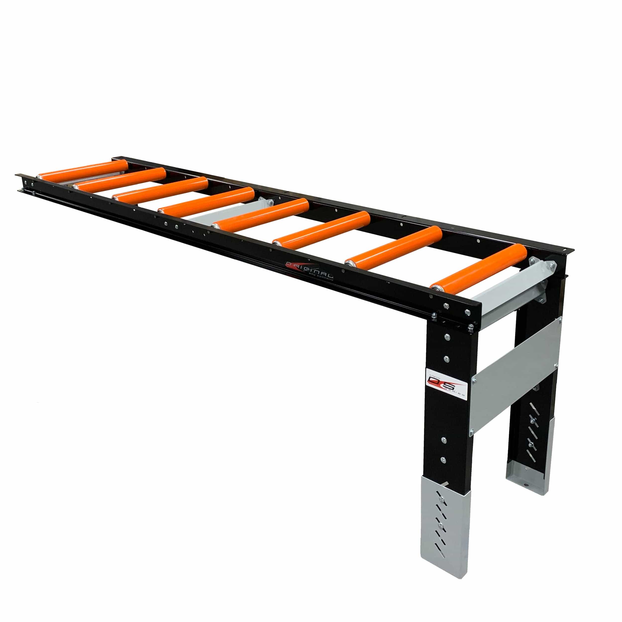 Roller Table Extension 8' x 22" Kit - 8 rollers - 12” Apart