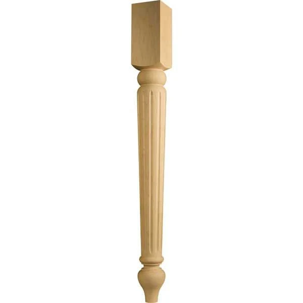 Traditional Dining Table Leg - 3" x 3" x 29"
