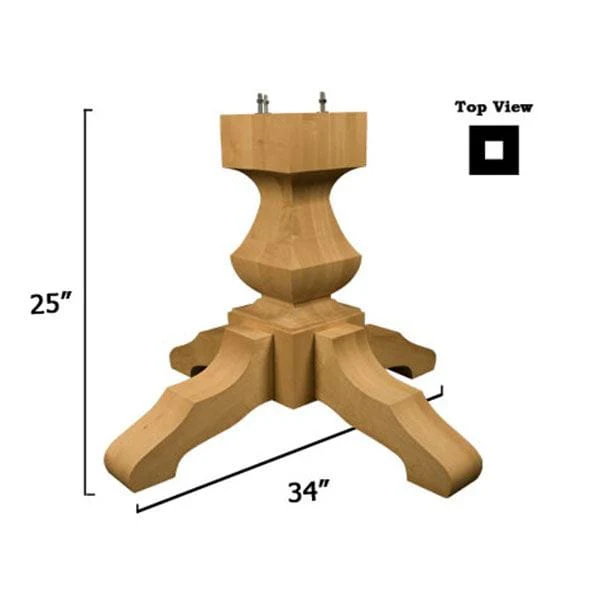 Transitional Table Pedestal Base Kit