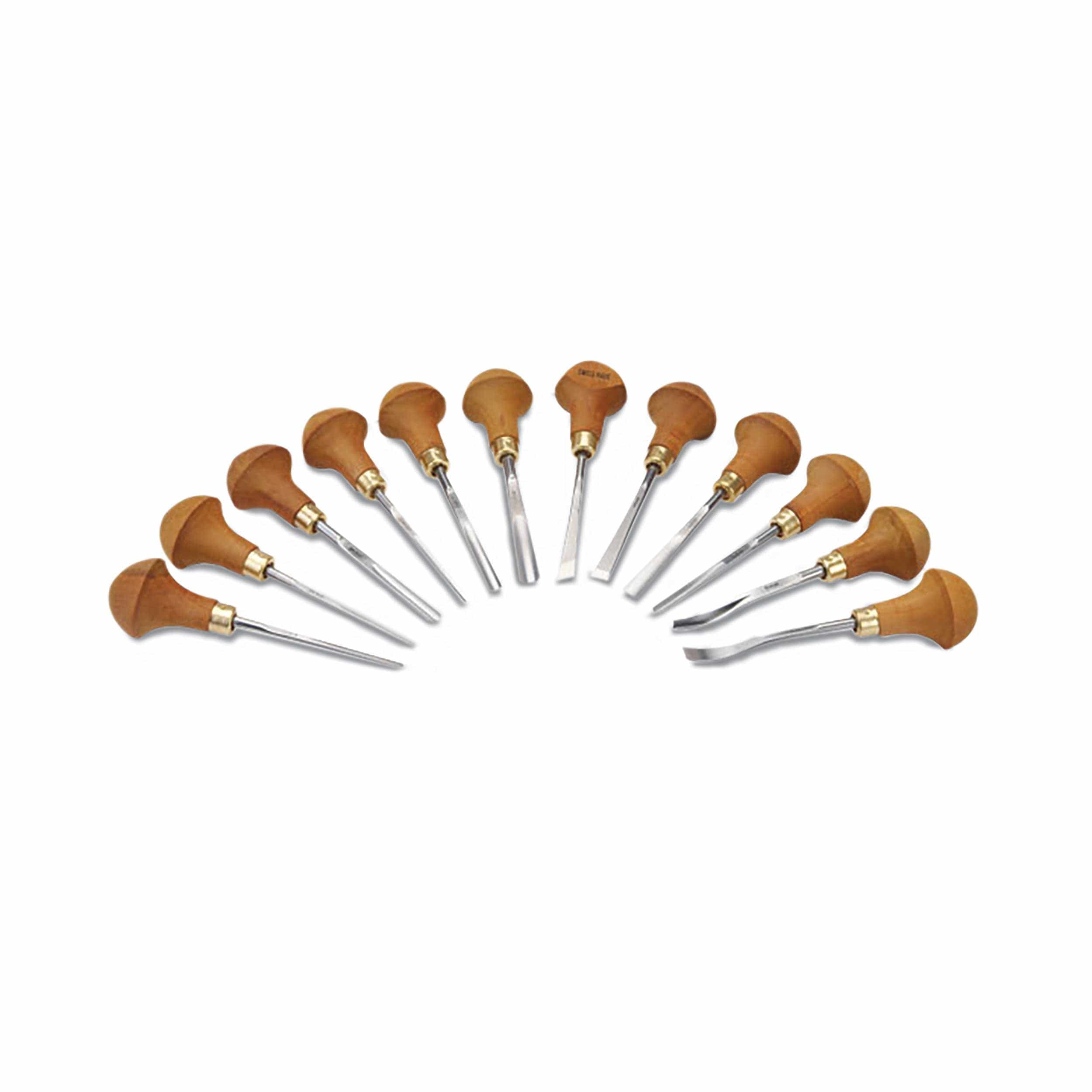 Carving Tool Palm Handled Set 12 piece