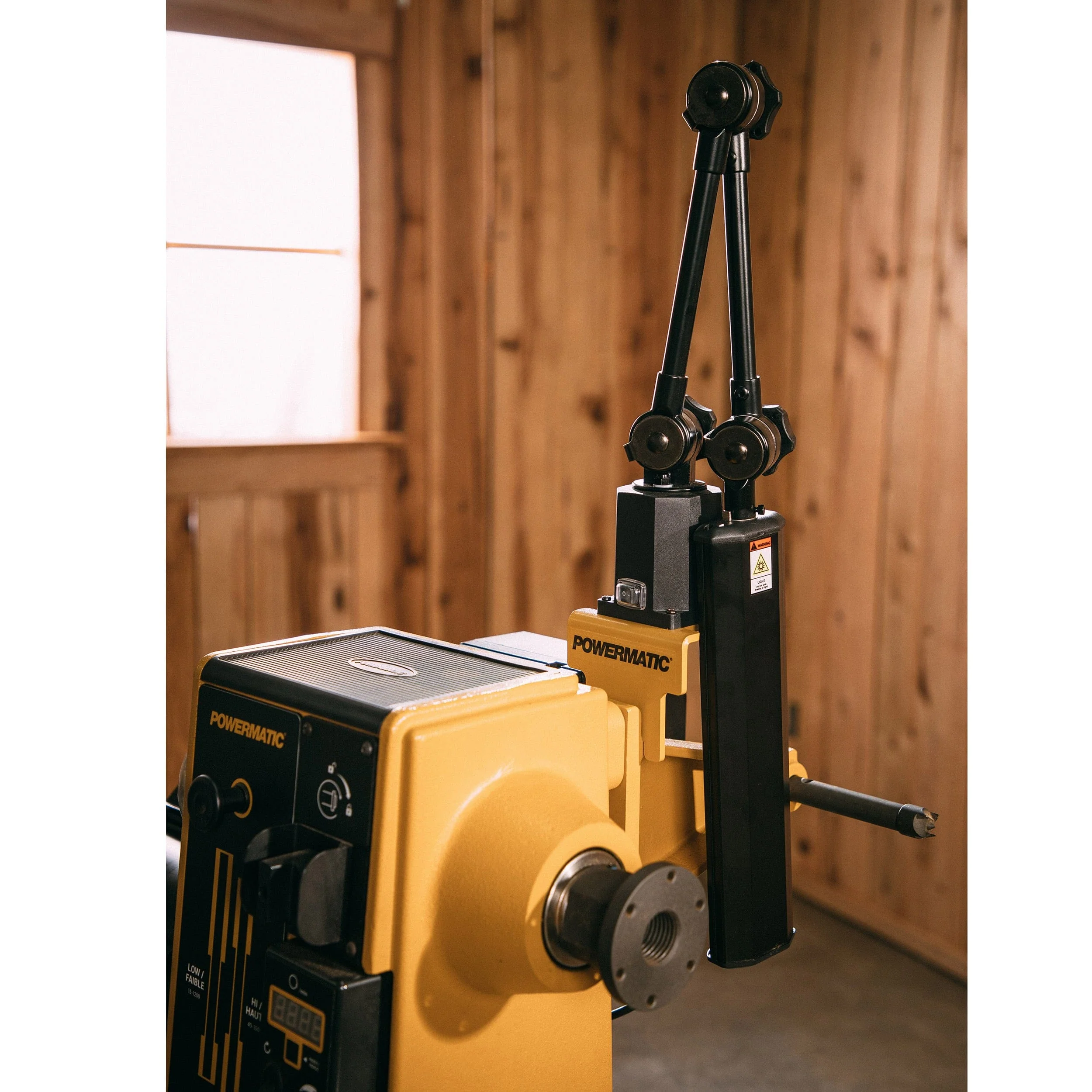 Light with Bracket for PM3520C Woodworking Lathe - Image 4