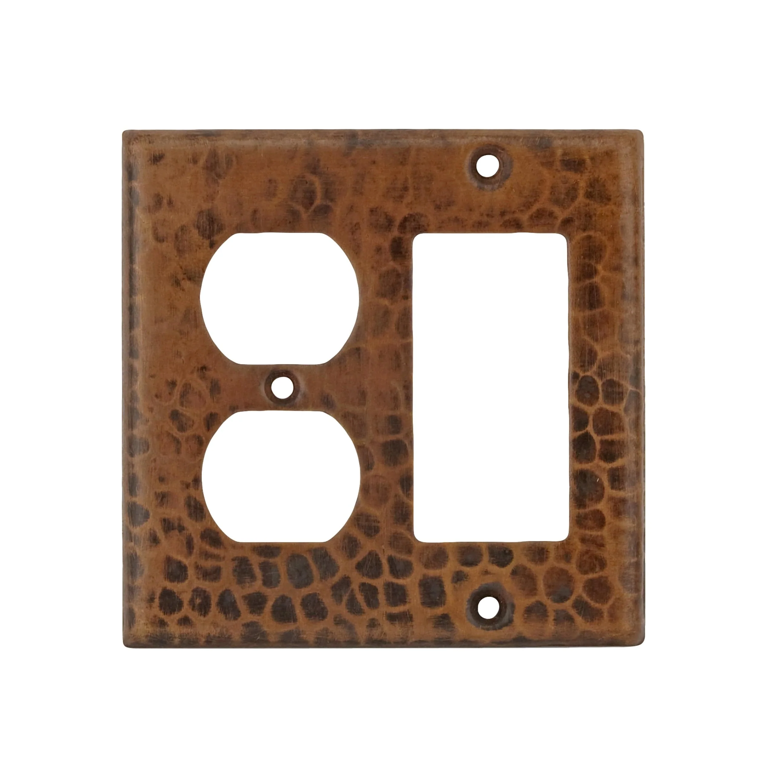 Combination 2-Hole Outlet and Ground Fault / Rocker GFI Switchplate Cover - Image 2