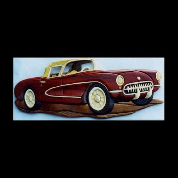 '56 Corvette Intarsia Pattern
