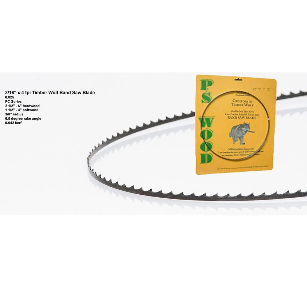 Bandsaw Blade - 72" x 3/16" x .025" x 4 TPI - Positive Claw - Image 2