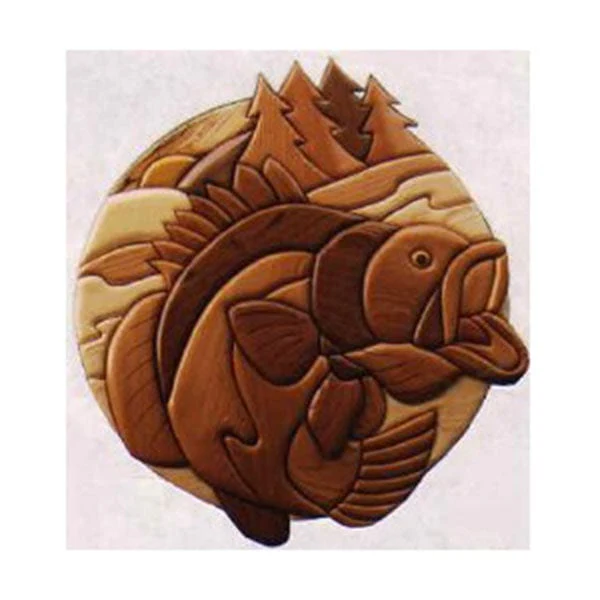 Large Mouth Bass Intarsia Pattern