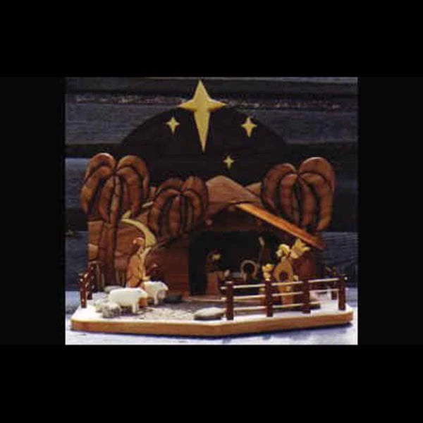 Nativity Scene Intarsia Pattern