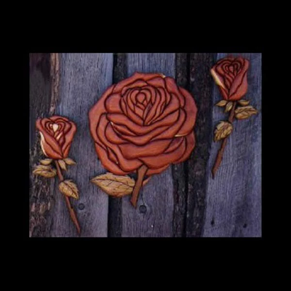 Roses Intarsia Pattern