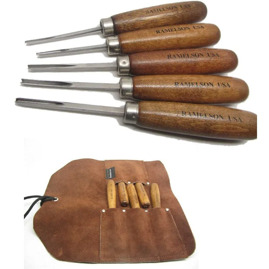 Checkering and Restoration 5 piece, Pocket Tool Roll