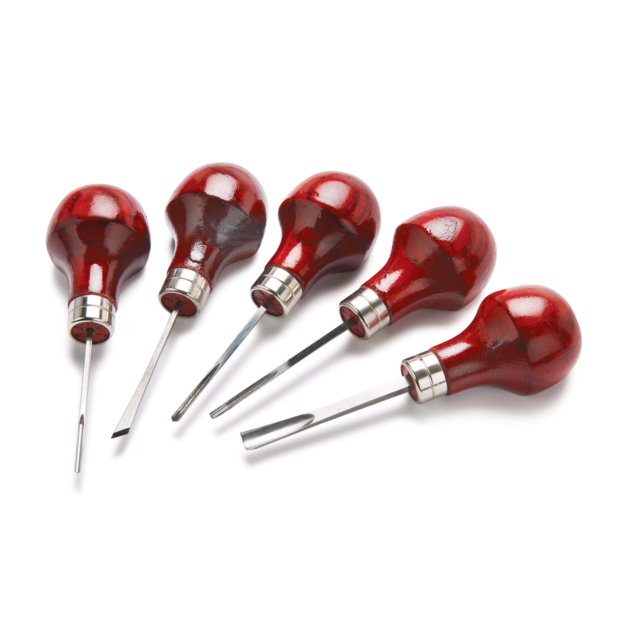 Palm Carving Tools Set B - 5 Piece