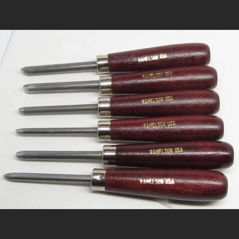 Woodcarving Round Carvers Eye Punch Set of 6
