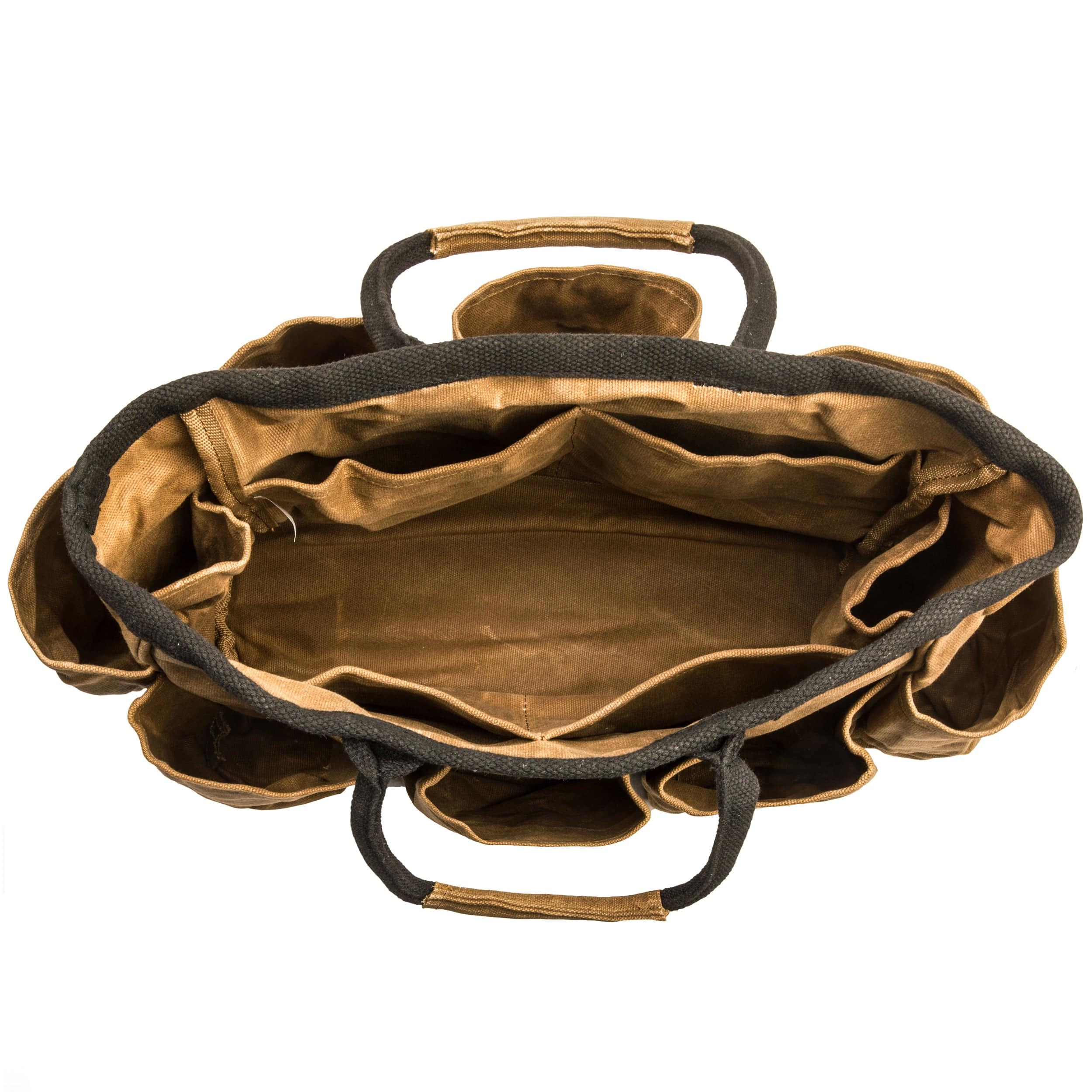 14-Pocket Supply Bag - 16 oz Waxed Canvas - 14" x 5" x 11-1/2" - Image 2