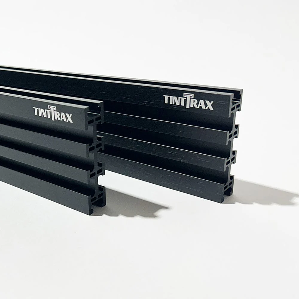 36" Universal Aluminum Woodworking Multi-Track- Black- 2 Piece