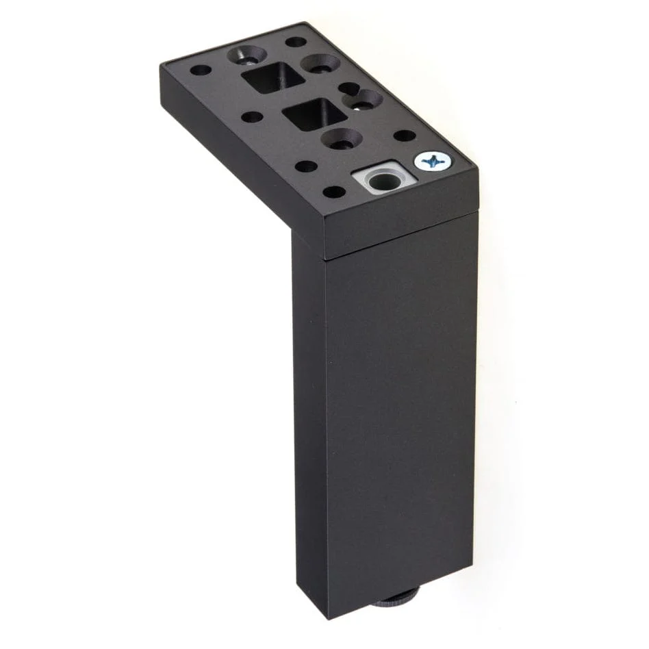 11-3/4" (300 mm) Adjustable Contemporary Versatile T or L Shaped Furniture Leg Dark Brown - Image 2