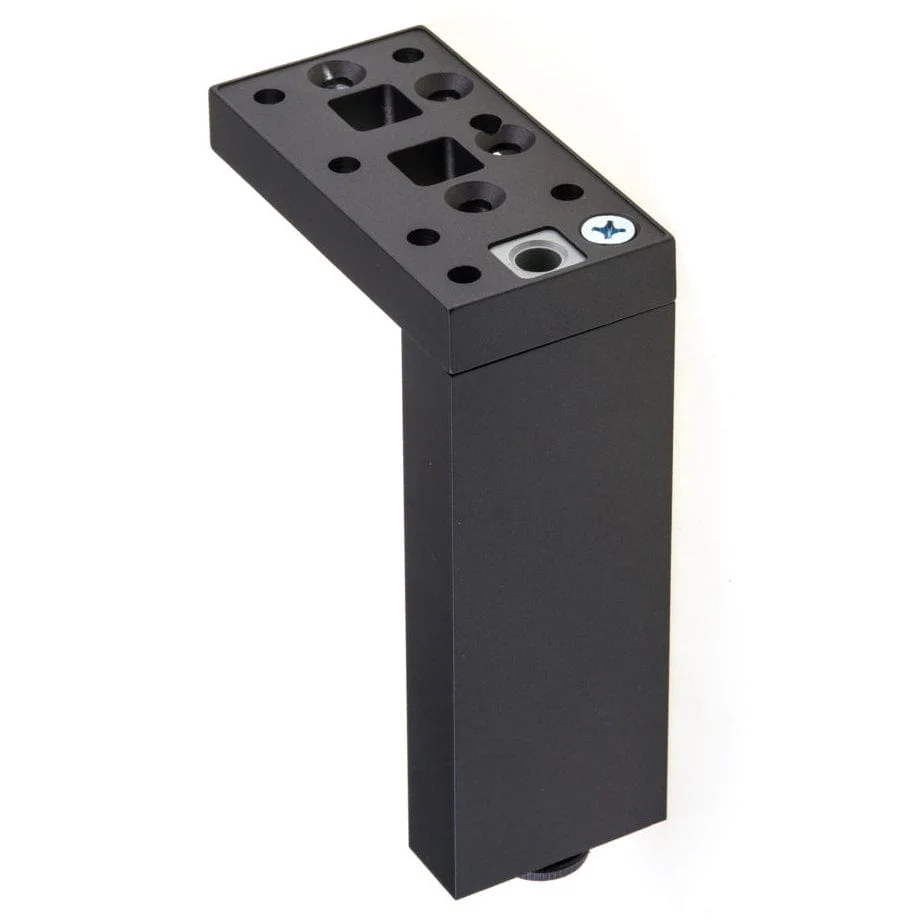 13-3/4" (350 mm) Adjustable Contemporary Versatile T or L Shaped Furniture Leg Dark Brown - Image 2
