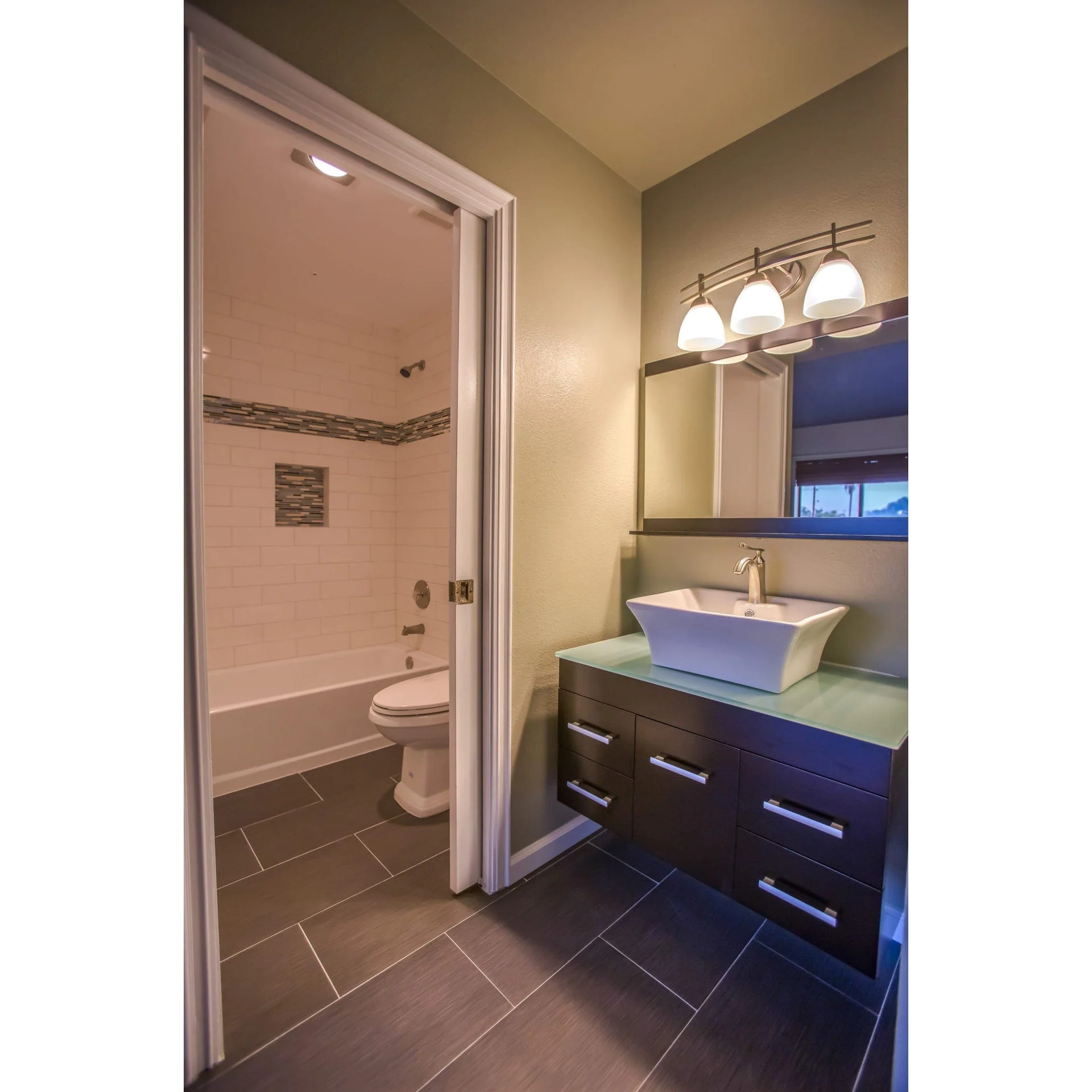 2-7/16" (62 mm) Pocket Door Pull Square Brushed Nickel Passage - Image 3