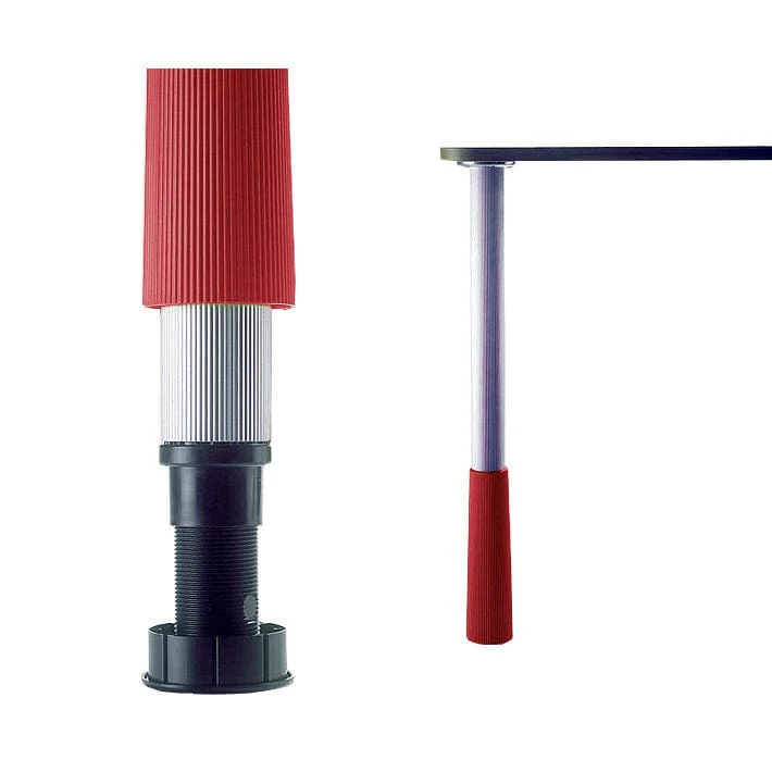 23" (584 mm) Adjustable Legs for Children's Furniture White and Red Pack of 4