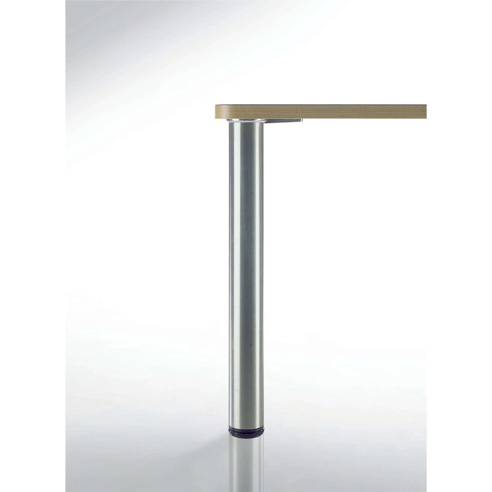 28" (710 mm) Adjustable Table Leg Brushed Nickel - Image 2
