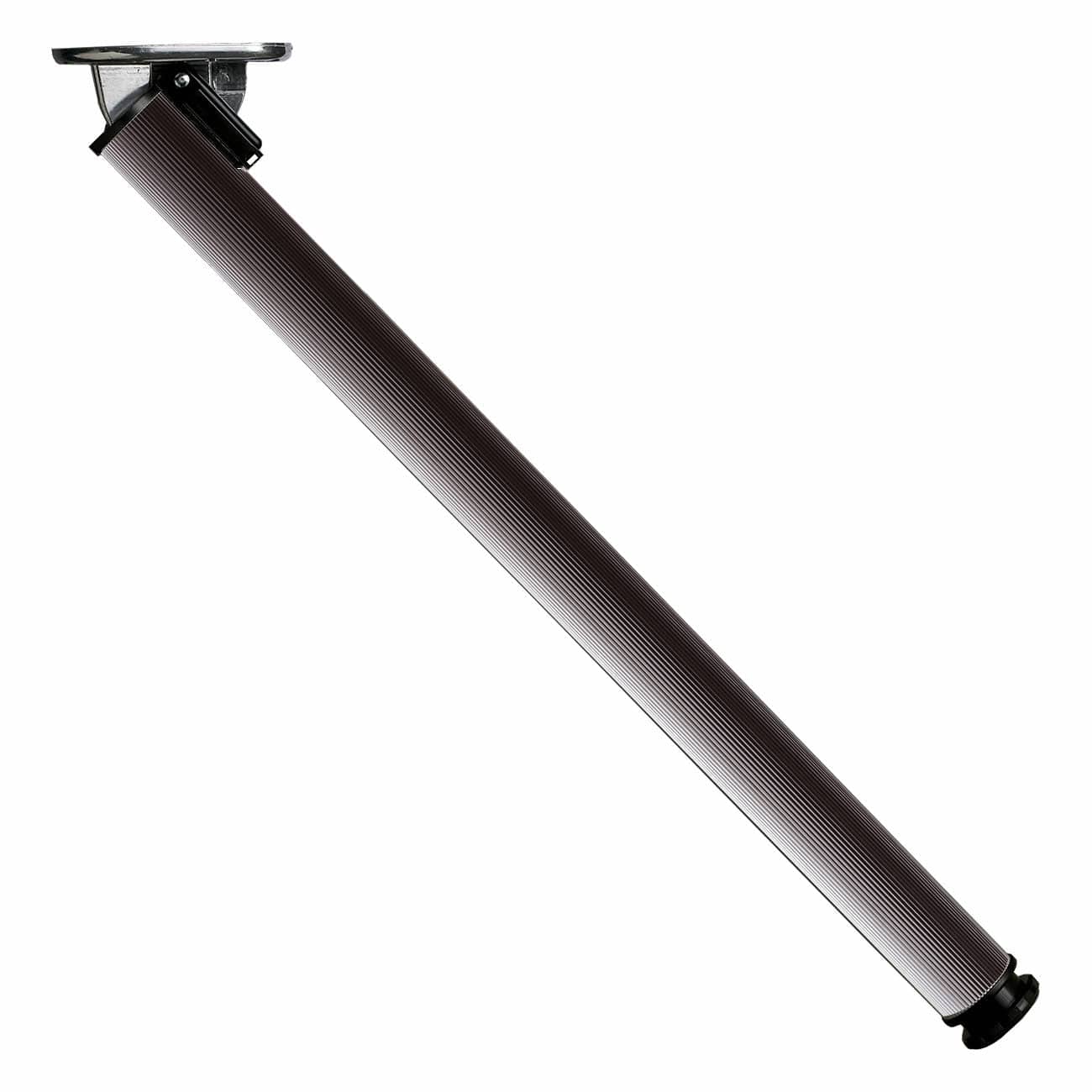 28" (711 mm) Folding AdjustableTable Leg Matte Black Adjustable
