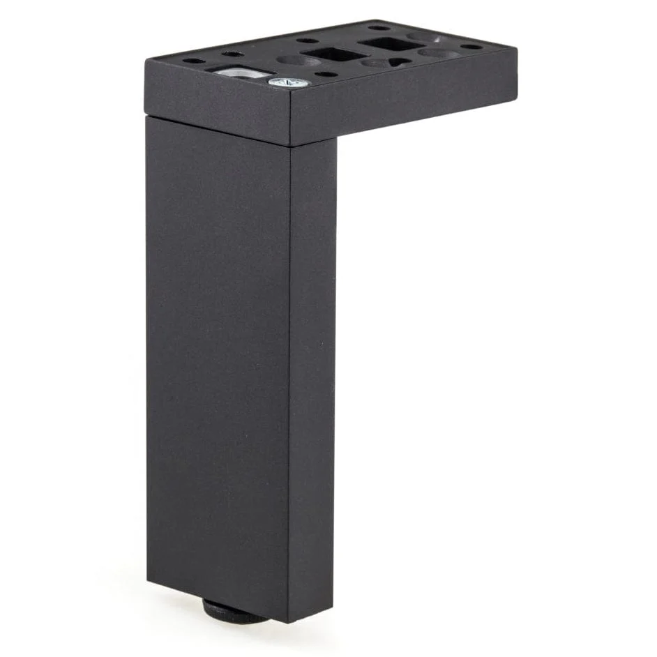 3-15/16" (100 mm) Adjustable Contemporary Versatile T or L Shaped Furniture Leg