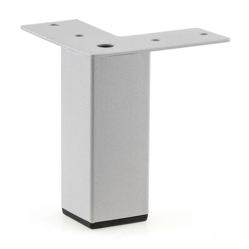 3-15/16" (100 mm) Contemporary Furniture Leg Silver Gray