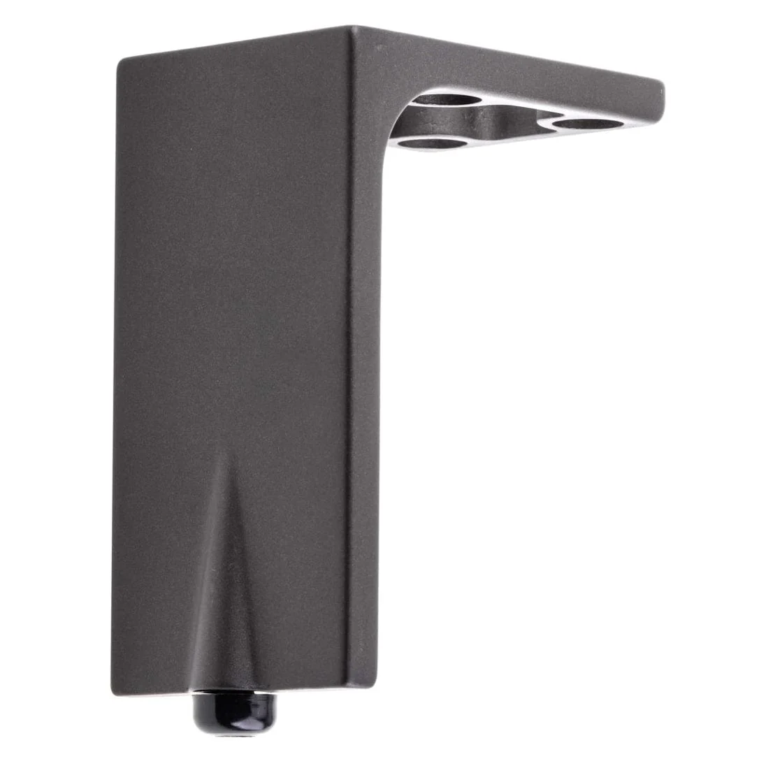 3-15/16" (100 mm) Design Adjustable Furniture Leg Dark Brown