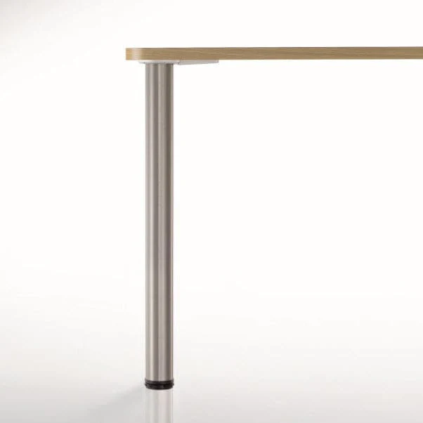 34-1/4" (870 mm) Adjustable Table Leg Brushed Chrome Pack of 4