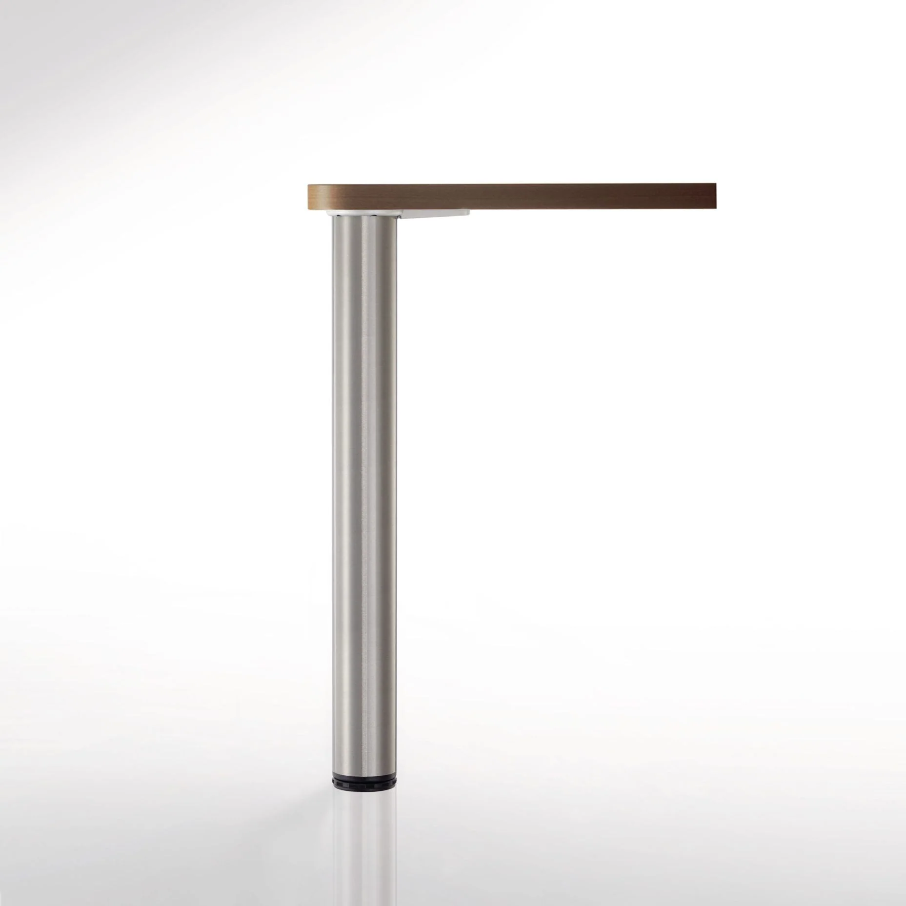34-1/4" (870 mm) Adjustable Table Leg Brushed Nickel