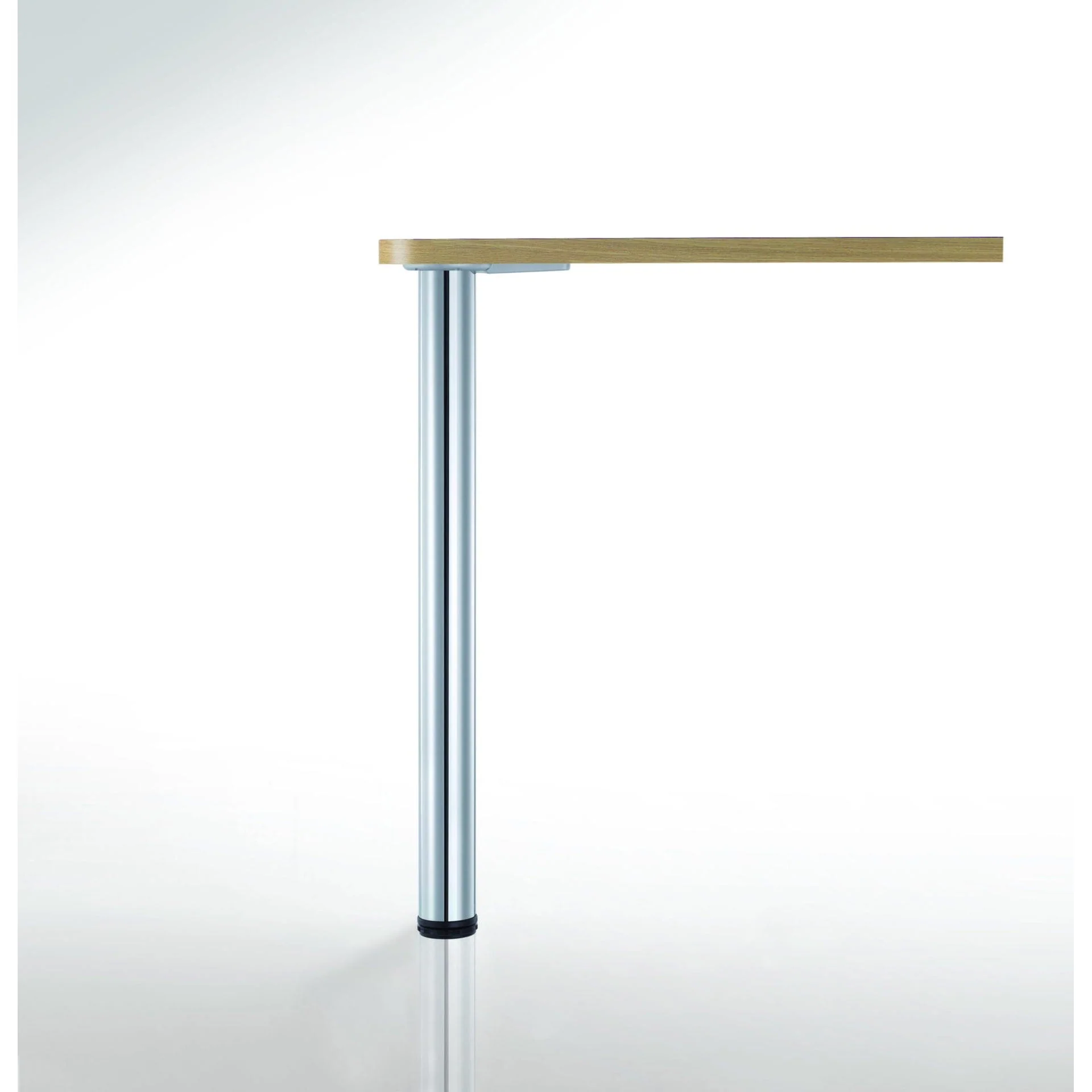 43-1/4" (1100 mm) Adjustable Table Leg Chrome - Image 2