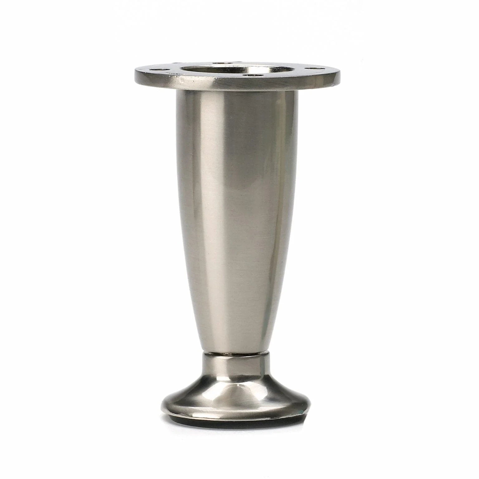 5-29/32" (150 mm) Adjustable Contemporary Furniture Leg Nickel