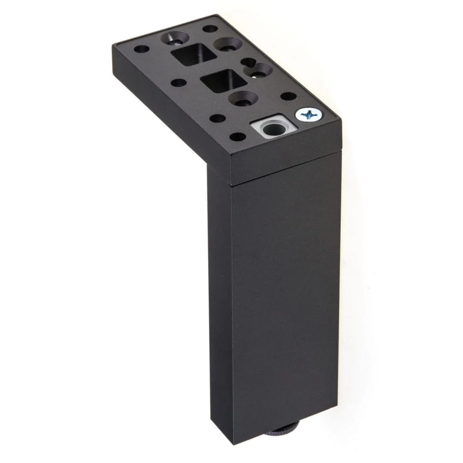 5-29/32" (150 mm) Adjustable Contemporary Versatile T or L Shaped Furniture Leg Dark Brown - Image 2