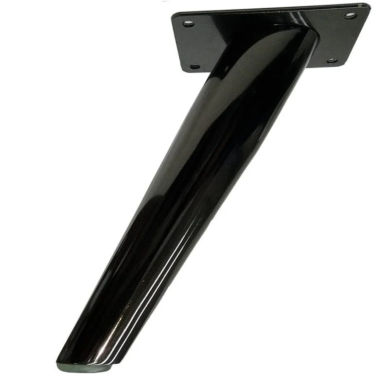 5-29/32" (150 mm) Contemporary Furniture Leg Black Nickel
