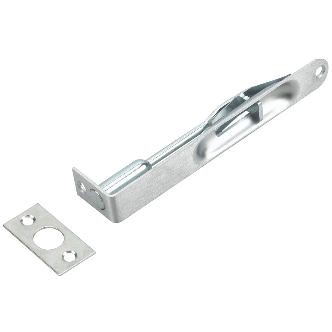6" x 3/4" Flush Bolt 5/8" Radius Brushed Chrome