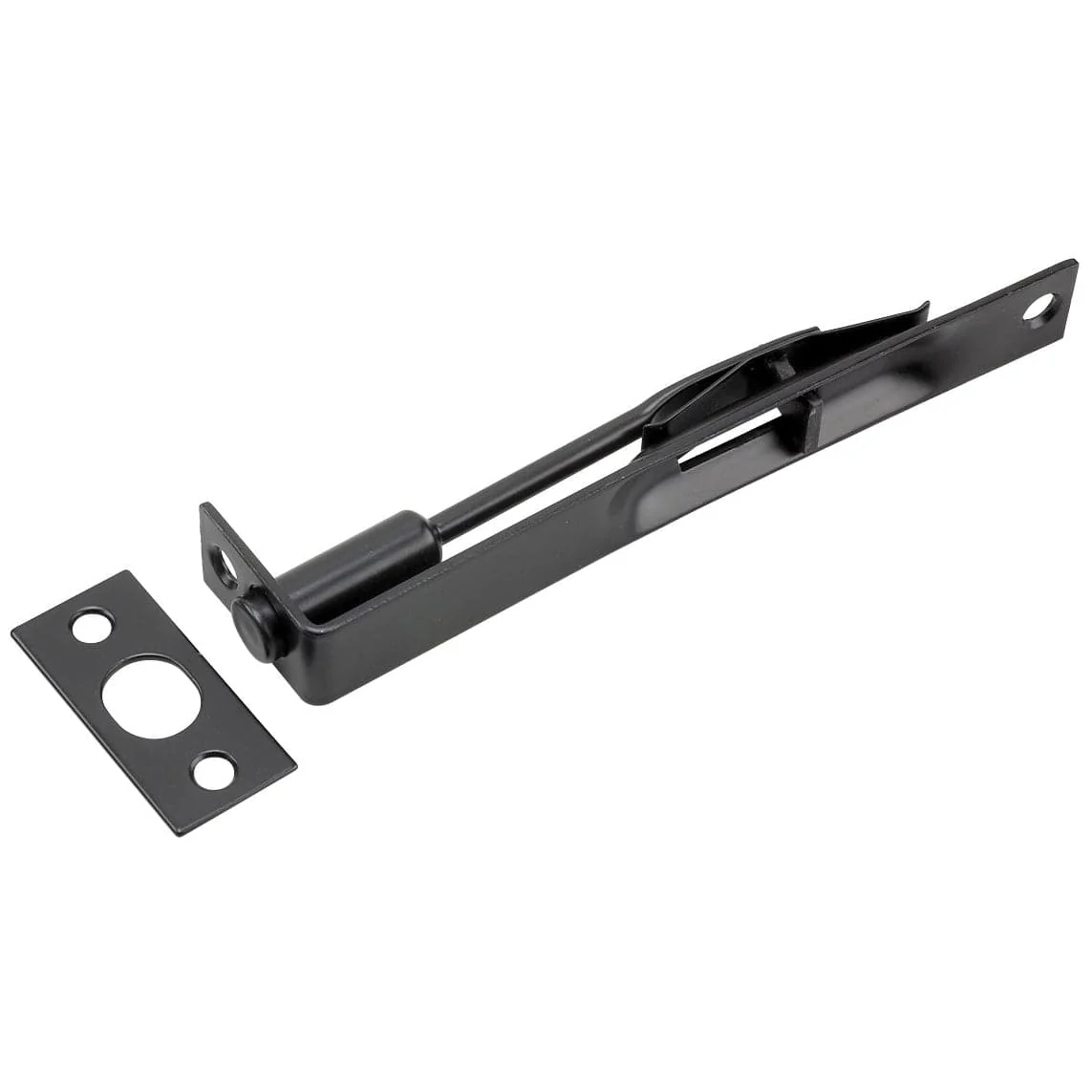 6" x 3/4" Flush Bolt Black
