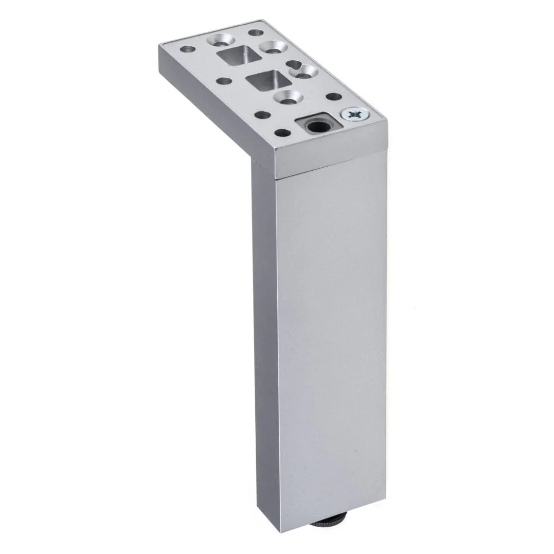 7-7/8" (200 mm) Adjustable Contemporary Versatile T or L Shaped Furniture Leg Aluminum - Image 2