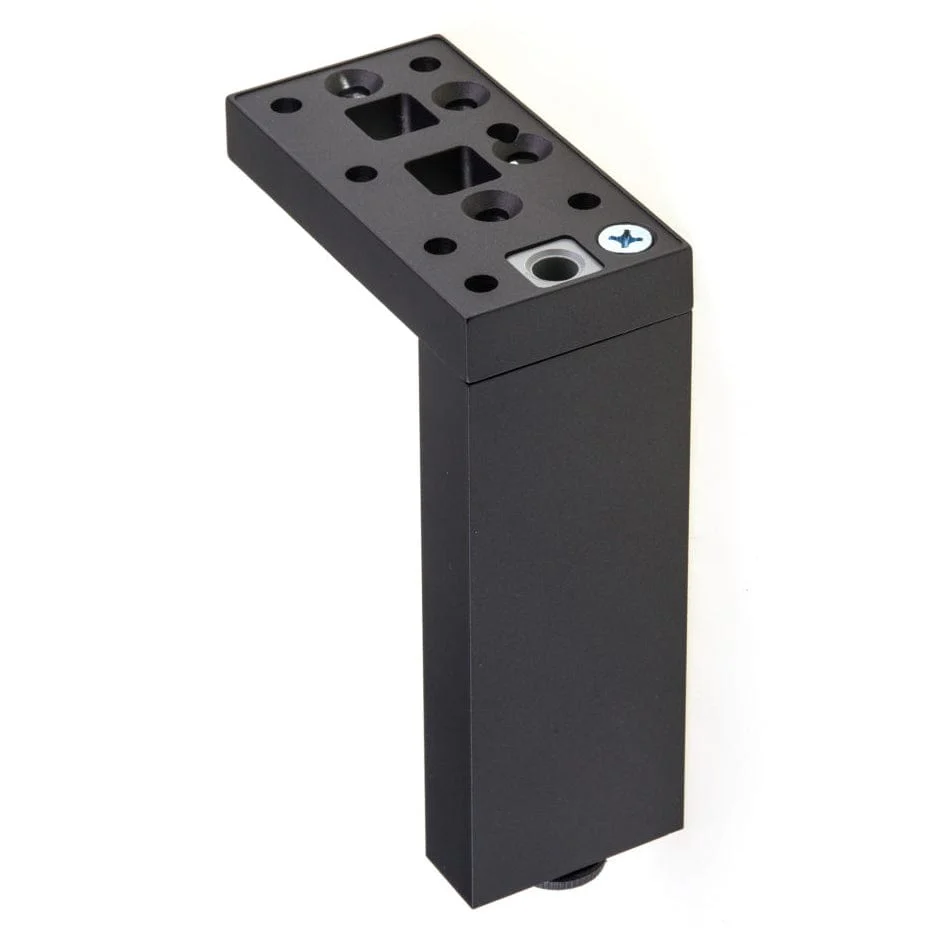 9-27/32" (250 mm) Adjustable Contemporary Versatile T or L Shaped Furniture Leg Dark Brown - Image 2