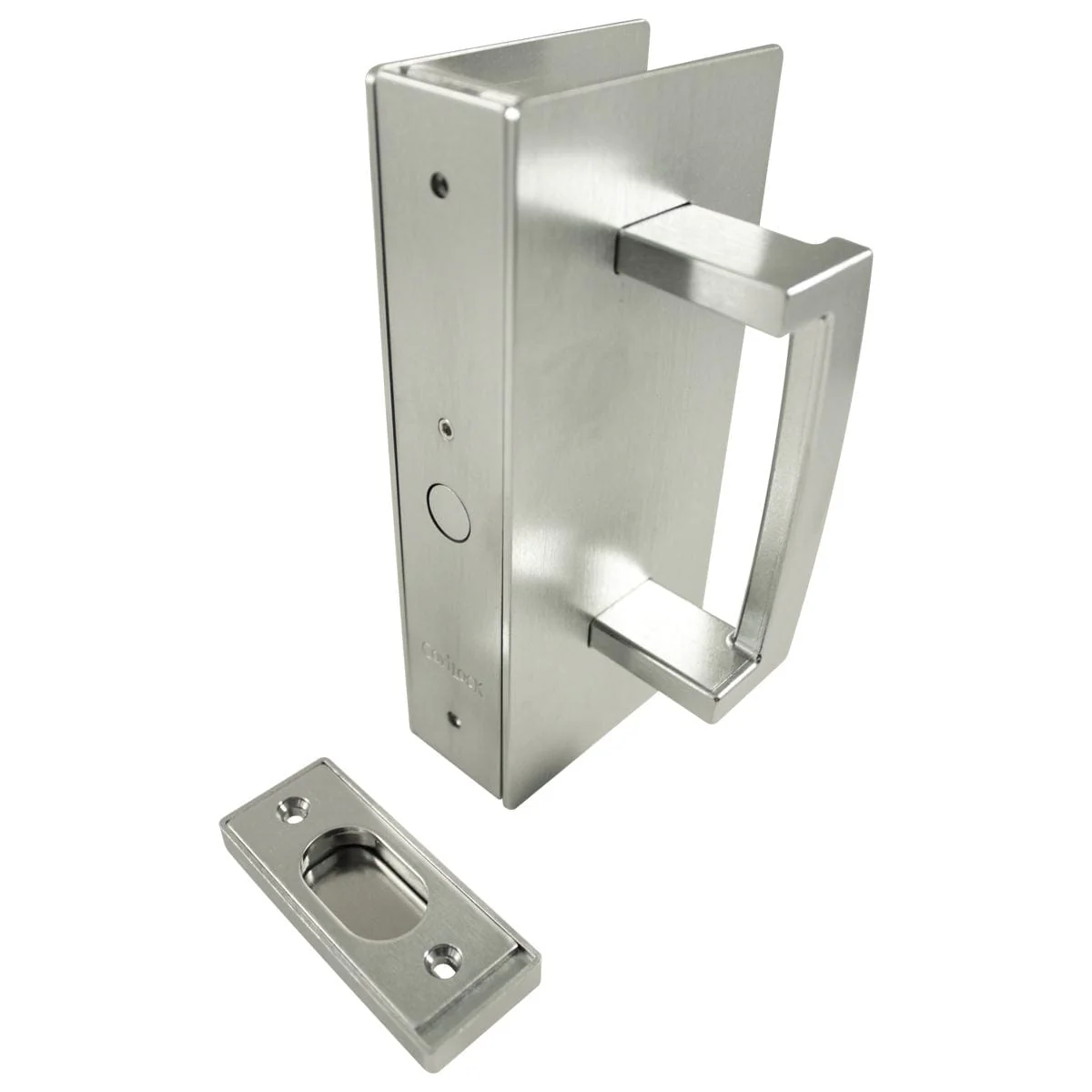 Cavity Sliders CL400 ADA Magnetic Pocket Door Handle – Satin Chrome - Fits 1-3/8" Door