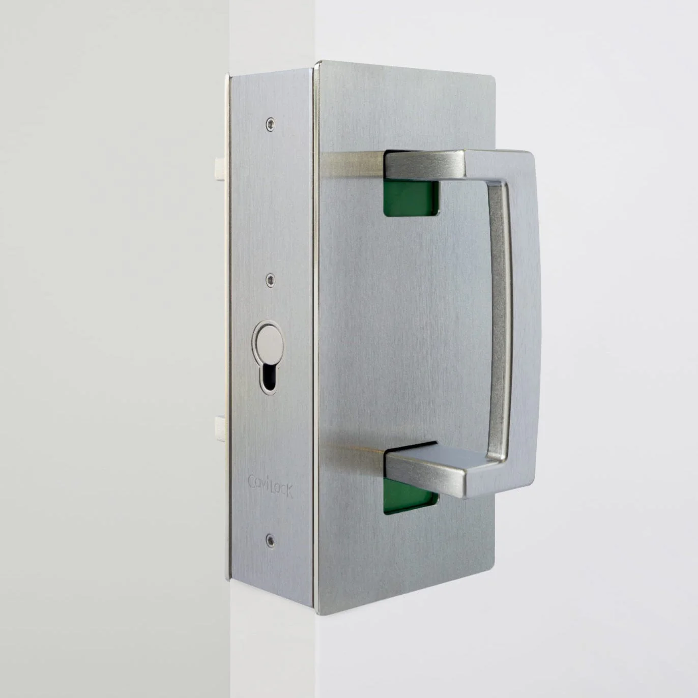 Cavity Sliders CL400 ADA Magnetic Pocket Door Handle for 1-3/4" Door Bright Chrome RH Snib - Image 2