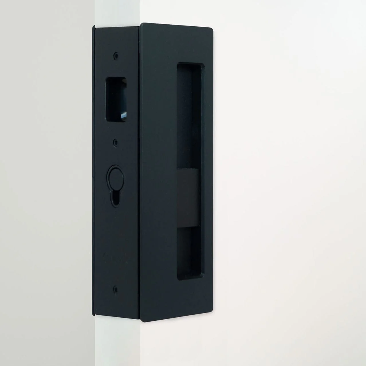 Cavity Sliders CL400 Magnetic Handle Matte Black Snib Right Hand for 1-3/4" Wide Door - Image 2