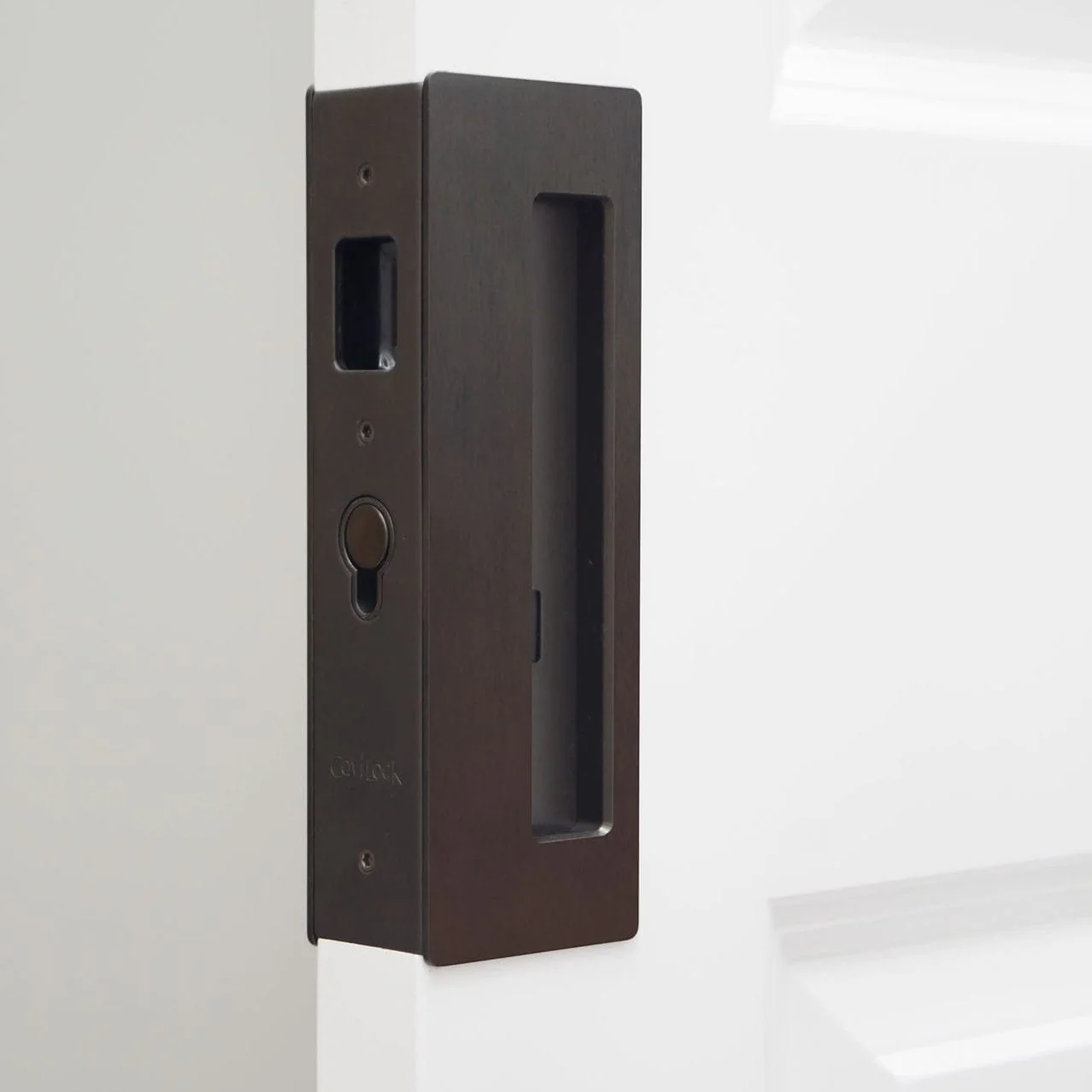 Cavity Sliders CL400 Magnetic Pocket Door Handle - Left Hand Snib - Oil Rubbed Bronze - Fits 1-3/4" Door - Image 2