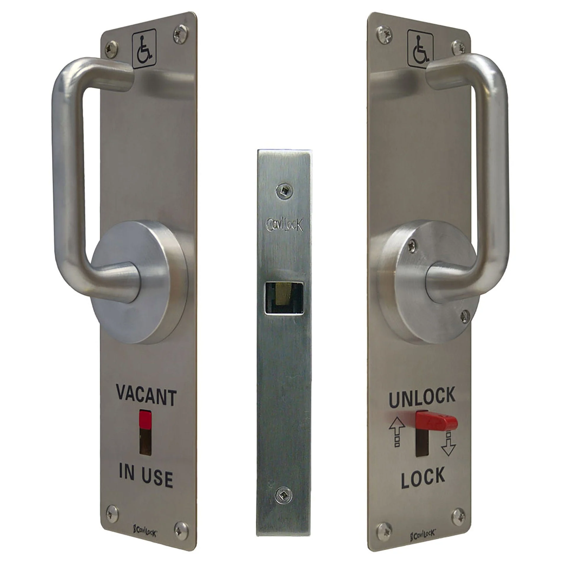 CL100 Cavity Sliders ADA Pocket Door Handle Privacyfor 1-3/8" Thick Door