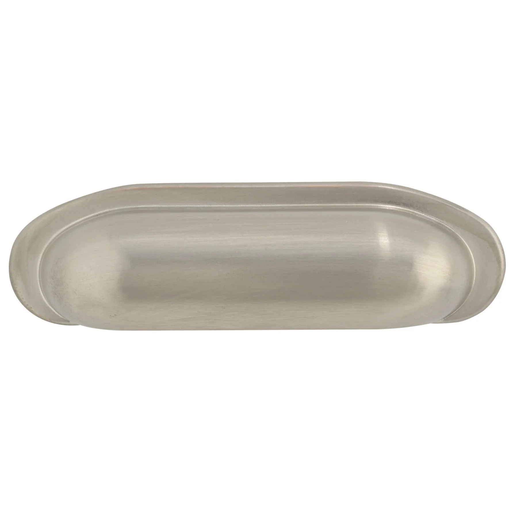 Contemporary Cup Pull, 2-1/2" Center-to-Center, Brushed Nickel - Image 2