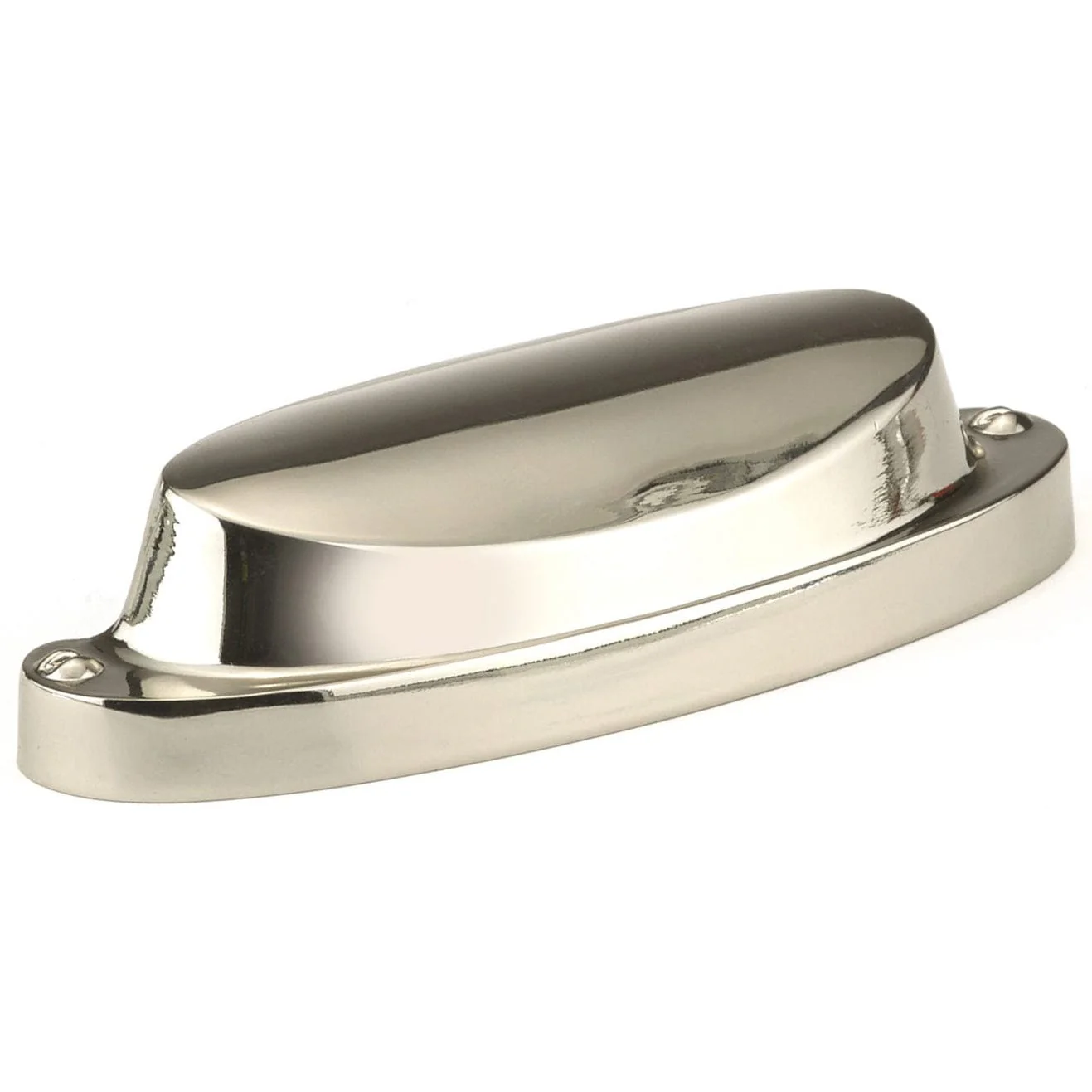 Contemporary Cup Pull, 2-1/2" Center-to-Center, Polished Nickel - Image 3