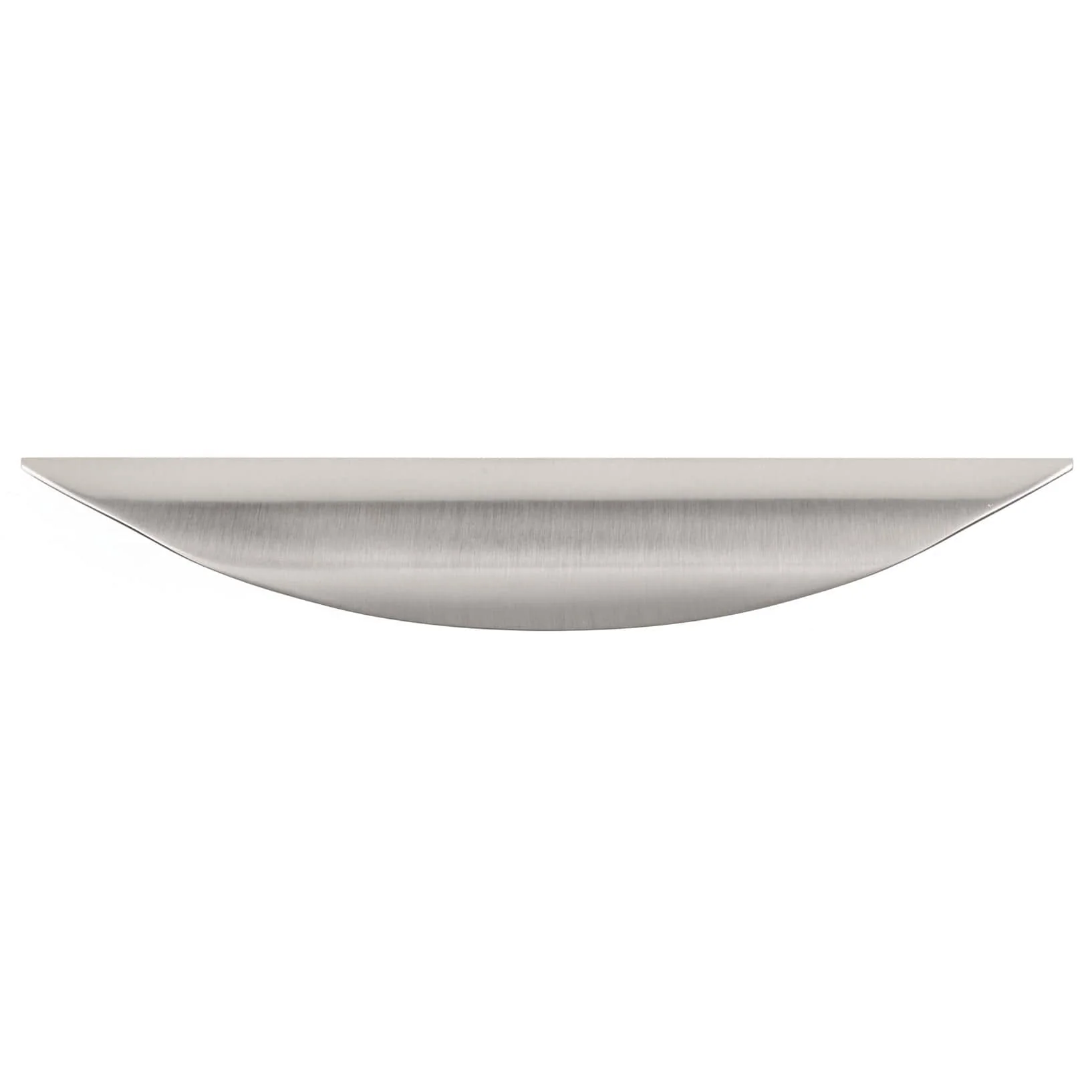 Contemporary Cup Pull, 3-3/4" Center-to-Center, Brushed Nickel - Image 2