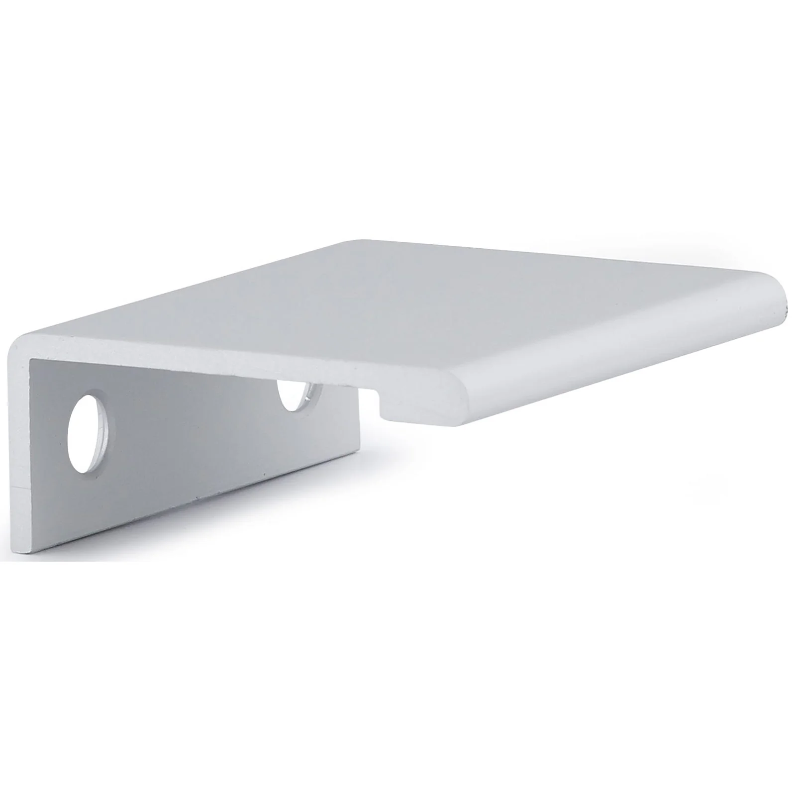 Contemporary Edge Pull, 1-5/16" Center-to-Center, Aluminum