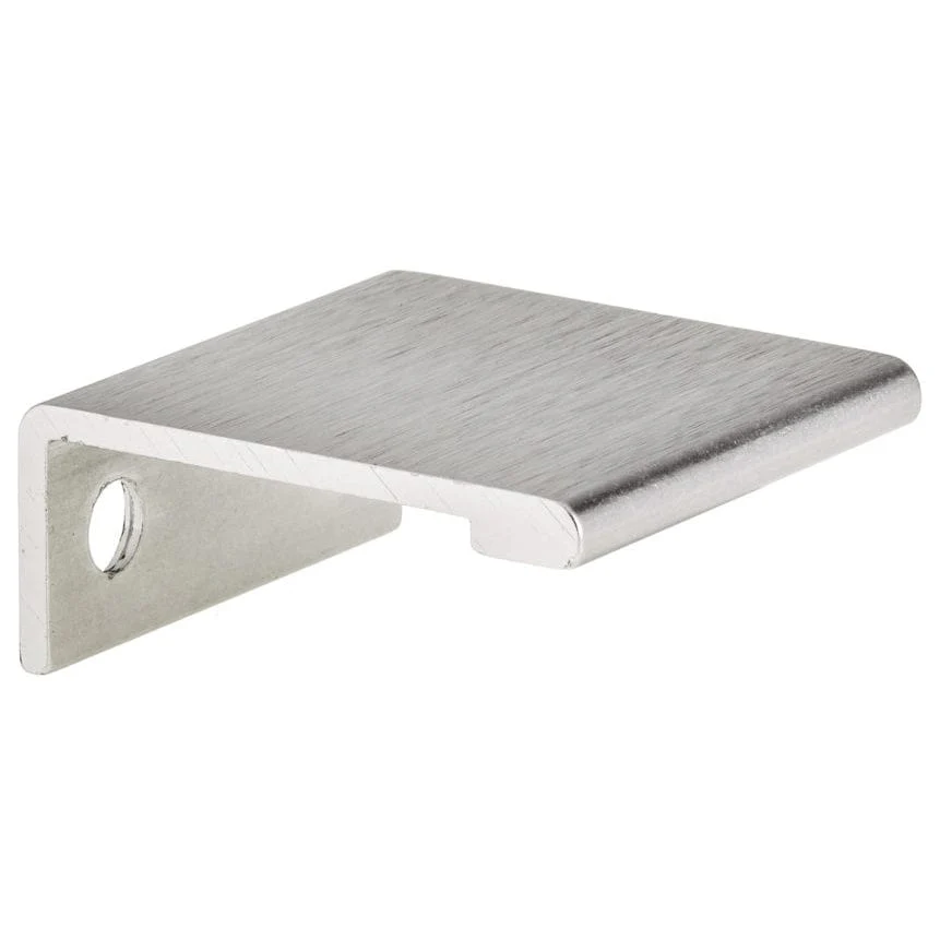 Contemporary Edge Pull, 1" Center-to-Center, Stainless Steel