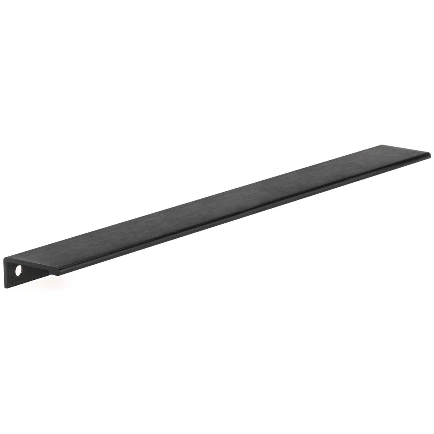 Contemporary Edge Pull, 16-3/8" Center-to-Center, Brushed Black