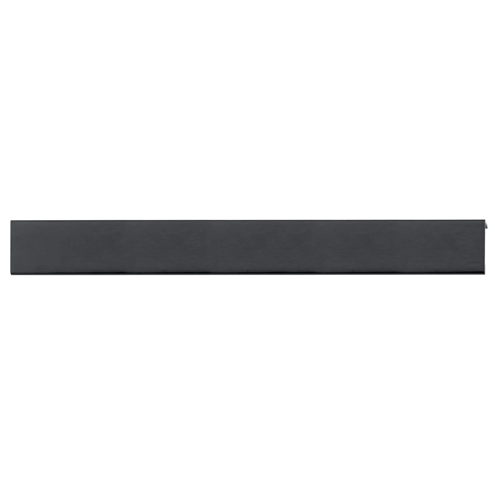 Contemporary Edge Pull, 16-3/8" Center-to-Center, Brushed Black - Image 2
