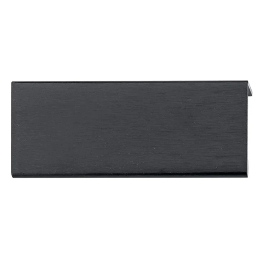 Contemporary Edge Pull, 3-1/8" Center-to-Center, Brushed Black - Image 2