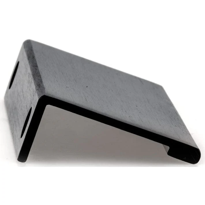 Contemporary Edge Pull, 3-1/8" Center-to-Center, Brushed Black - Image 3